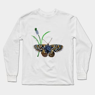 Endangered Quino Checkerspot Butterfly Long Sleeve T-Shirt